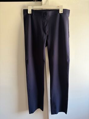 Betabrand Women's Navy Trousers Boot Cut Pants size 8-10